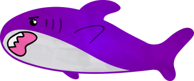 Mor renkli şirin köpekbalığı.