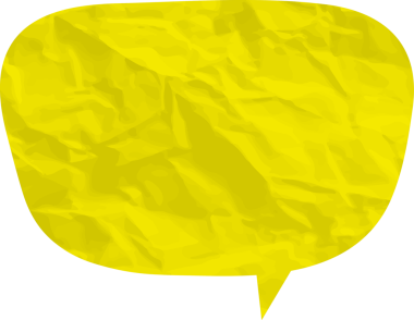 Eski grunge kağıt konuşma balonu, buruşuk element