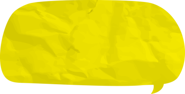 Eski grunge kağıt konuşma balonu, buruşuk element