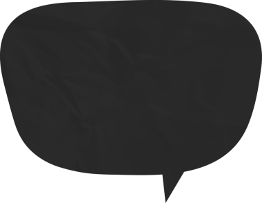 Eski grunge kağıt konuşma balonu, buruşuk element