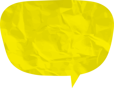 Eski grunge kağıt konuşma balonu, buruşuk element