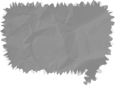 Eski grunge kağıt konuşma balonu, buruşuk element