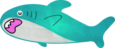 Beyaz arkaplanda izole edilmiş şirin balina karakterinin vektör çizimi