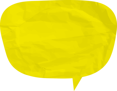 Eski grunge kağıt konuşma balonu, buruşuk element