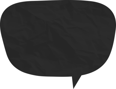 Eski grunge kağıt konuşma balonu, buruşuk element