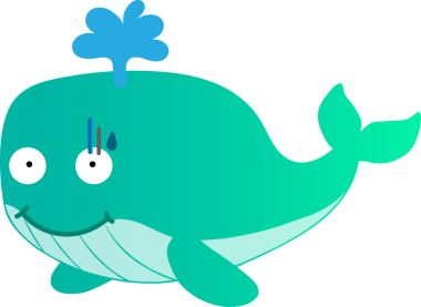 şirin yunus karikatürü vektör çizimi grafik tasarımı