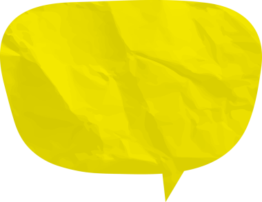 Eski grunge kağıt konuşma balonu, buruşuk element