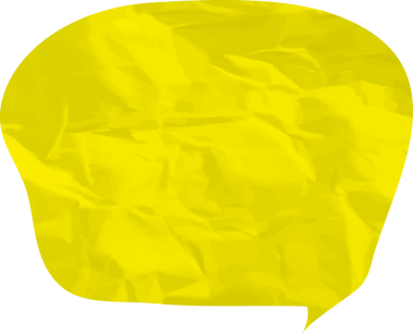 Eski grunge kağıt konuşma balonu, buruşuk element