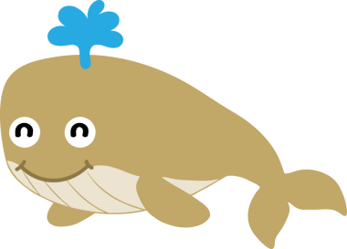 Tatlı balina çizgi filmi, deniz hayvanı.