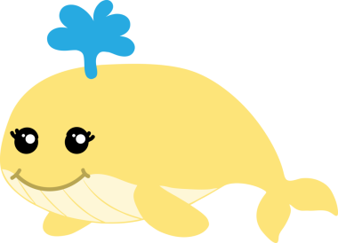 Tatlı balina çizgi filmi, deniz hayvanı.