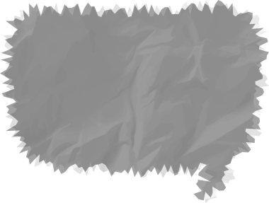 Eski grunge kağıt konuşma balonu, buruşuk element