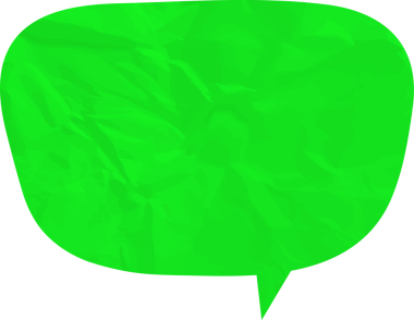 Eski grunge kağıt konuşma balonu, buruşuk element