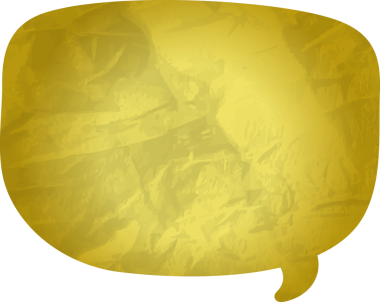 Eski grunge kağıt konuşma balonu, buruşuk element