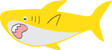 Şirin köpekbalığı karikatürü, deniz hayvanı