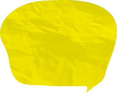 Eski grunge kağıt konuşma balonu, buruşuk element