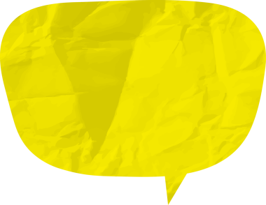 Eski grunge kağıt konuşma balonu, buruşuk element