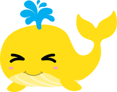 çizgi film kawaii şirin balina