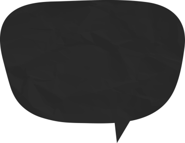 Eski grunge kağıt konuşma balonu, buruşuk element