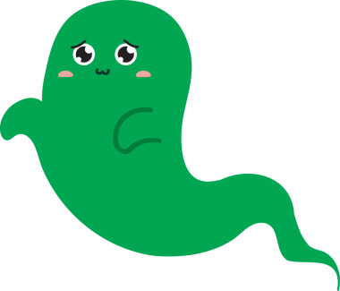 Şirin yeşil çizgi film hayaleti