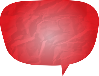 Eski grunge kağıt konuşma balonu, buruşuk element