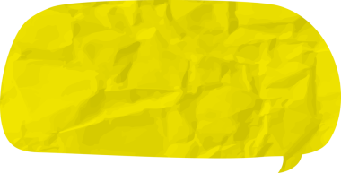 Eski grunge kağıt konuşma balonu, buruşuk element