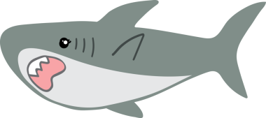 Şirin köpekbalığı karikatürü, deniz hayvanı