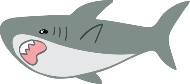 Şirin köpekbalığı karikatürü, deniz hayvanı