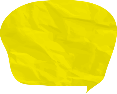 Eski grunge kağıt konuşma balonu, buruşuk element