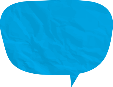 Eski grunge kağıt konuşma balonu, buruşuk element