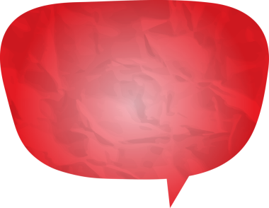 Eski grunge kağıt konuşma balonu, buruşuk element