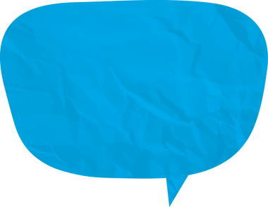 Eski grunge kağıt konuşma balonu, buruşuk element