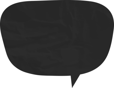 Eski grunge kağıt konuşma balonu, buruşuk element