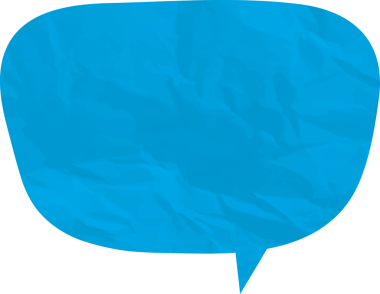 Eski grunge kağıt konuşma balonu, buruşuk element