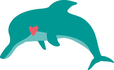 Şirin yunus çizgi filmi, deniz hayvanı.