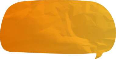 Eski grunge kağıt konuşma balonu, buruşuk element