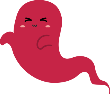 bir hayalet simge vektörünün düz tasarım karakteri