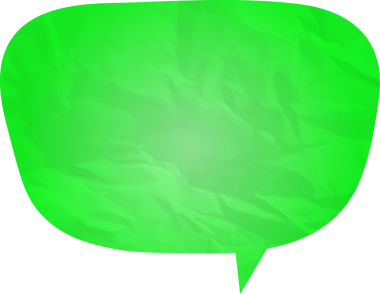 Eski grunge kağıt konuşma balonu, buruşuk element