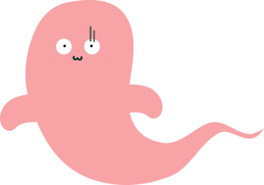 şirin karikatür pembe balık, vektör illüstrasyonu