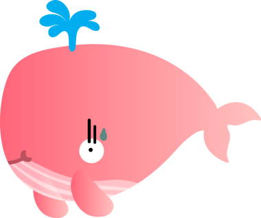 Tatlı balina çizgi filmi, deniz hayvanı.