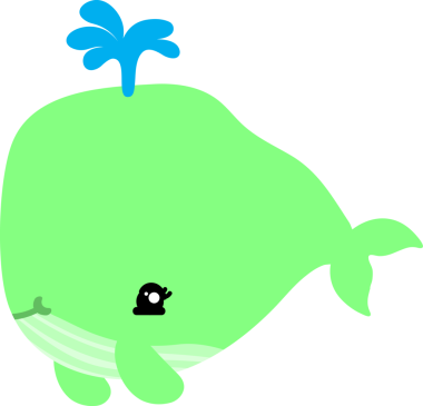 Tatlı balina çizgi filmi, deniz hayvanı.