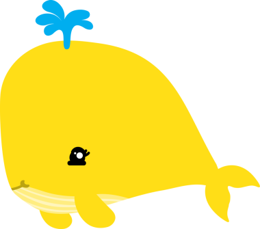 Tatlı balina çizgi filmi, deniz hayvanı.