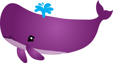 Tatlı balina çizgi filmi, deniz hayvanı.