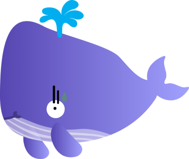 Tatlı balina çizgi filmi, deniz hayvanı.