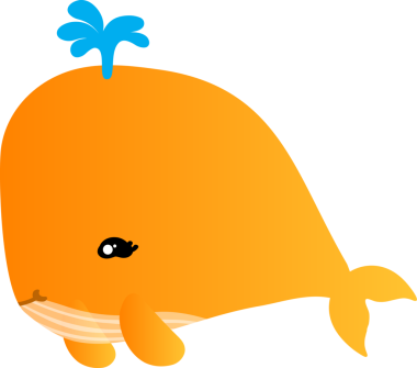 Tatlı balina çizgi filmi, deniz hayvanı.