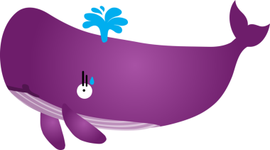 Tatlı balina çizgi filmi, deniz hayvanı.