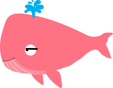 Tatlı balina çizgi filmi, deniz hayvanı.