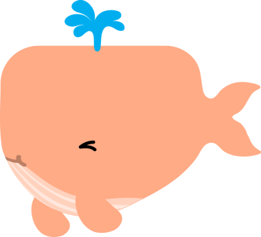 Tatlı balina çizgi filmi, deniz hayvanı.