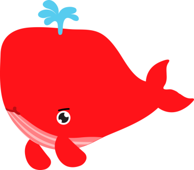 Kırmızı balık, illüstrasyon, beyaz arka plan üzerinde vektör