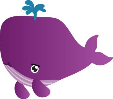 Tatlı balina çizgi filmi, deniz hayvanı.