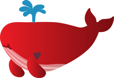 Tatlı balina çizgi filmi, deniz hayvanı.